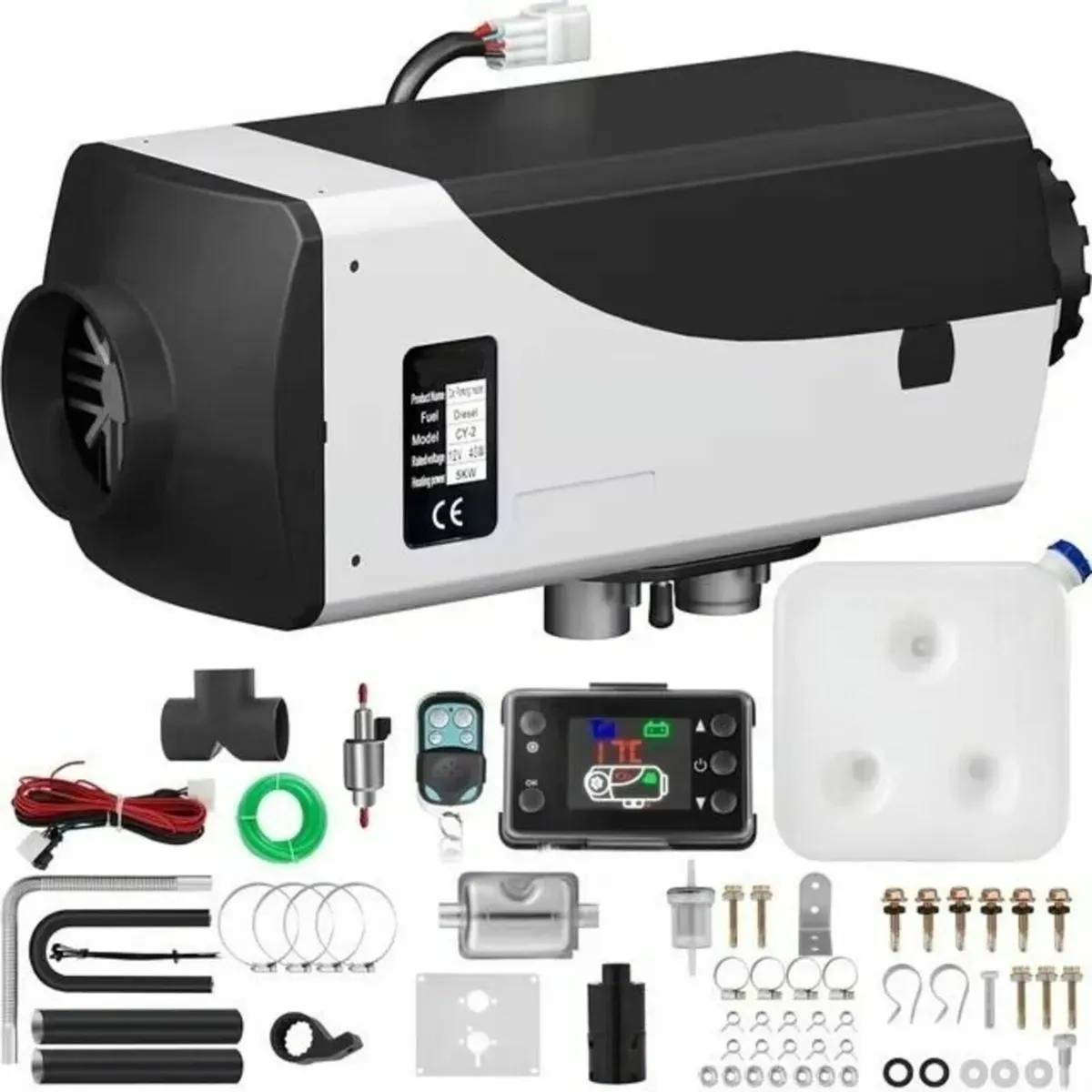5KW 12V Diesel Air Heater LCD for RV Car - Image 3