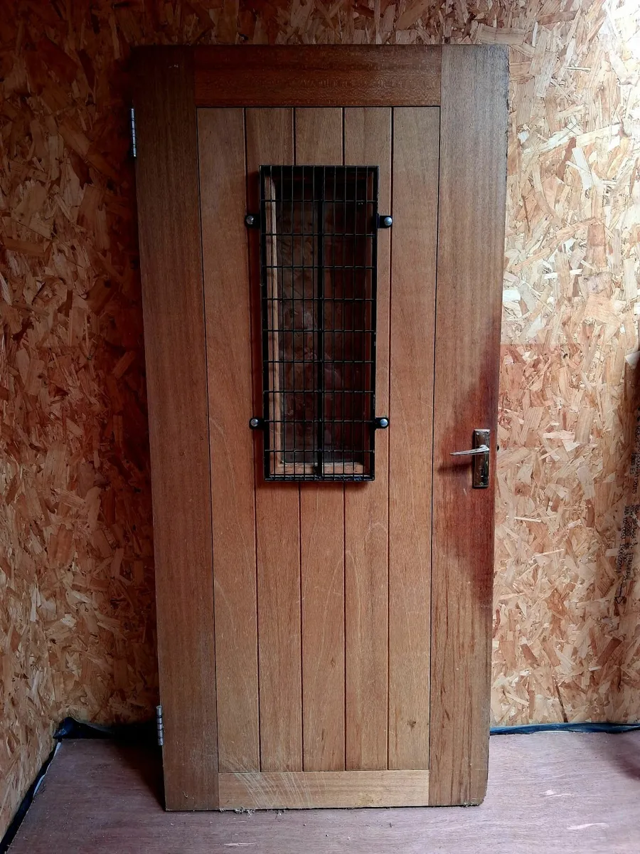 External Door Iroko Hardwood - Image 1
