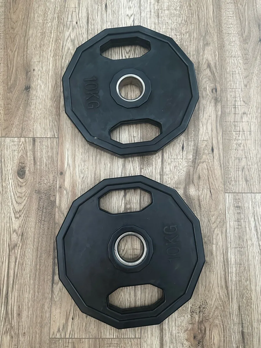 2 x 10kg Olympic Barbell Plates - Image 1