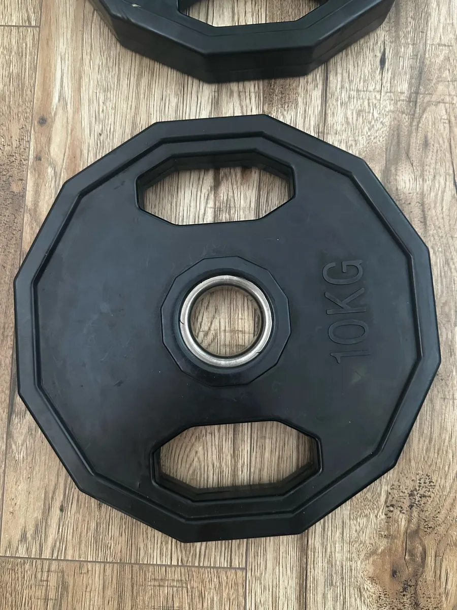 2 x 10kg Olympic Barbell Plates - Image 2