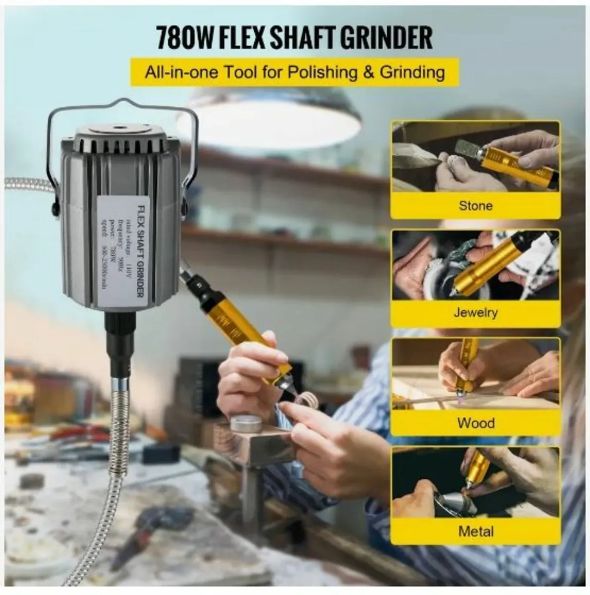 Flex Shaft Grinder 780W Rotary Tool - Image 2