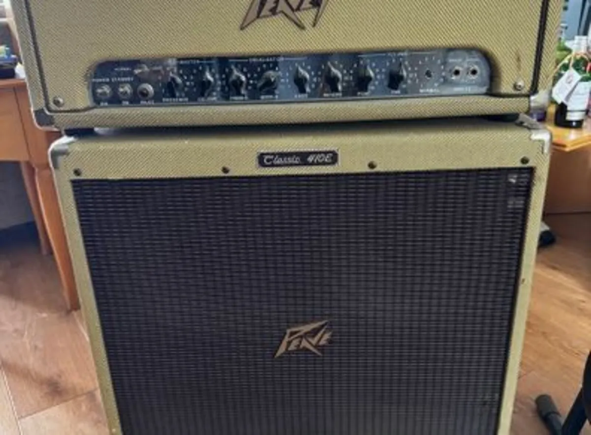 Peavey Classic 50 Head and Peavey 410e Cab - Image 1