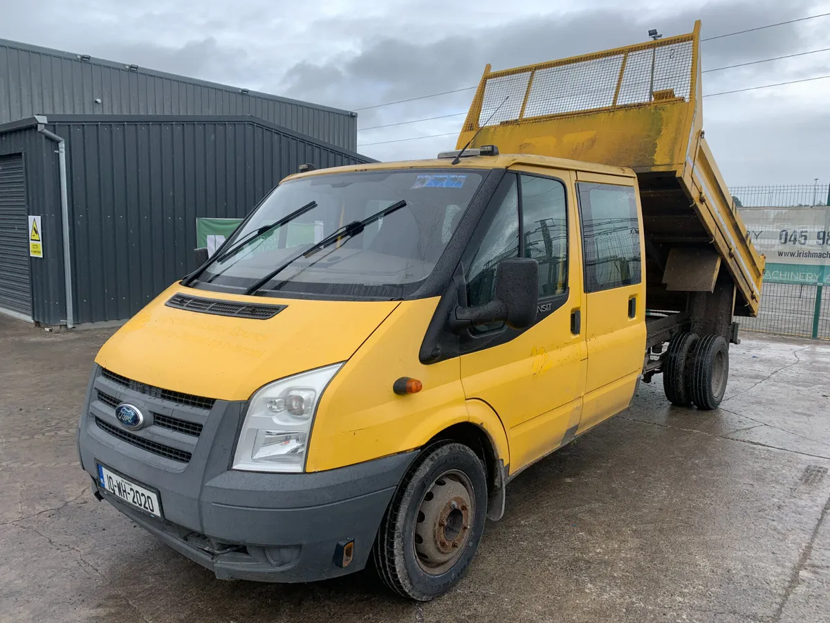 UNRESERVED 2010 FORD TRANSIT CREW CAB TIPPER - Image 1