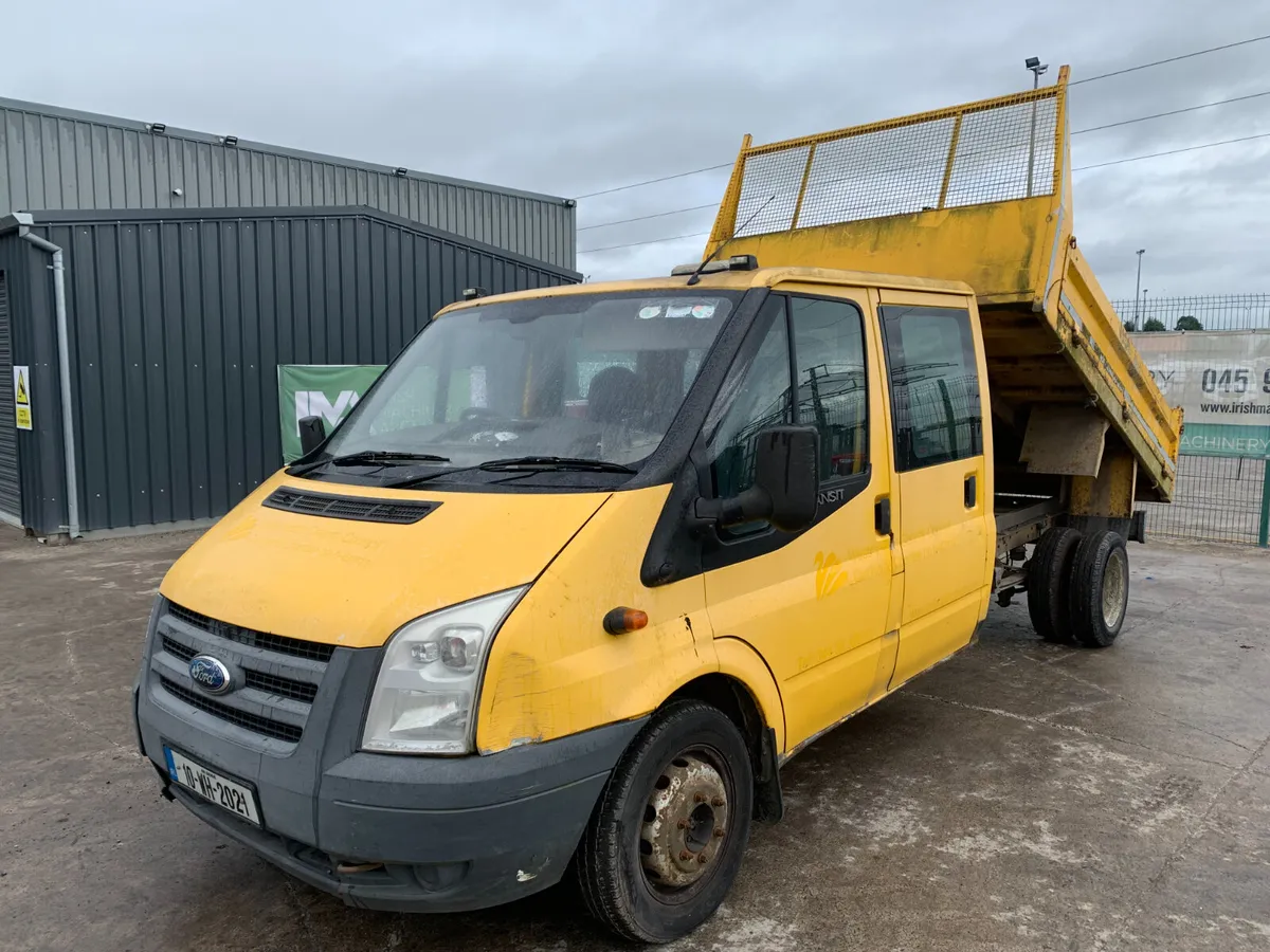 UNRESERVED 2010 FORD TRANSIT CREW CAB TIPPER - Image 1