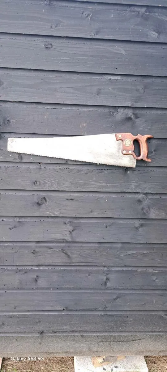 Two Old   hand saws €55 each - Image 4