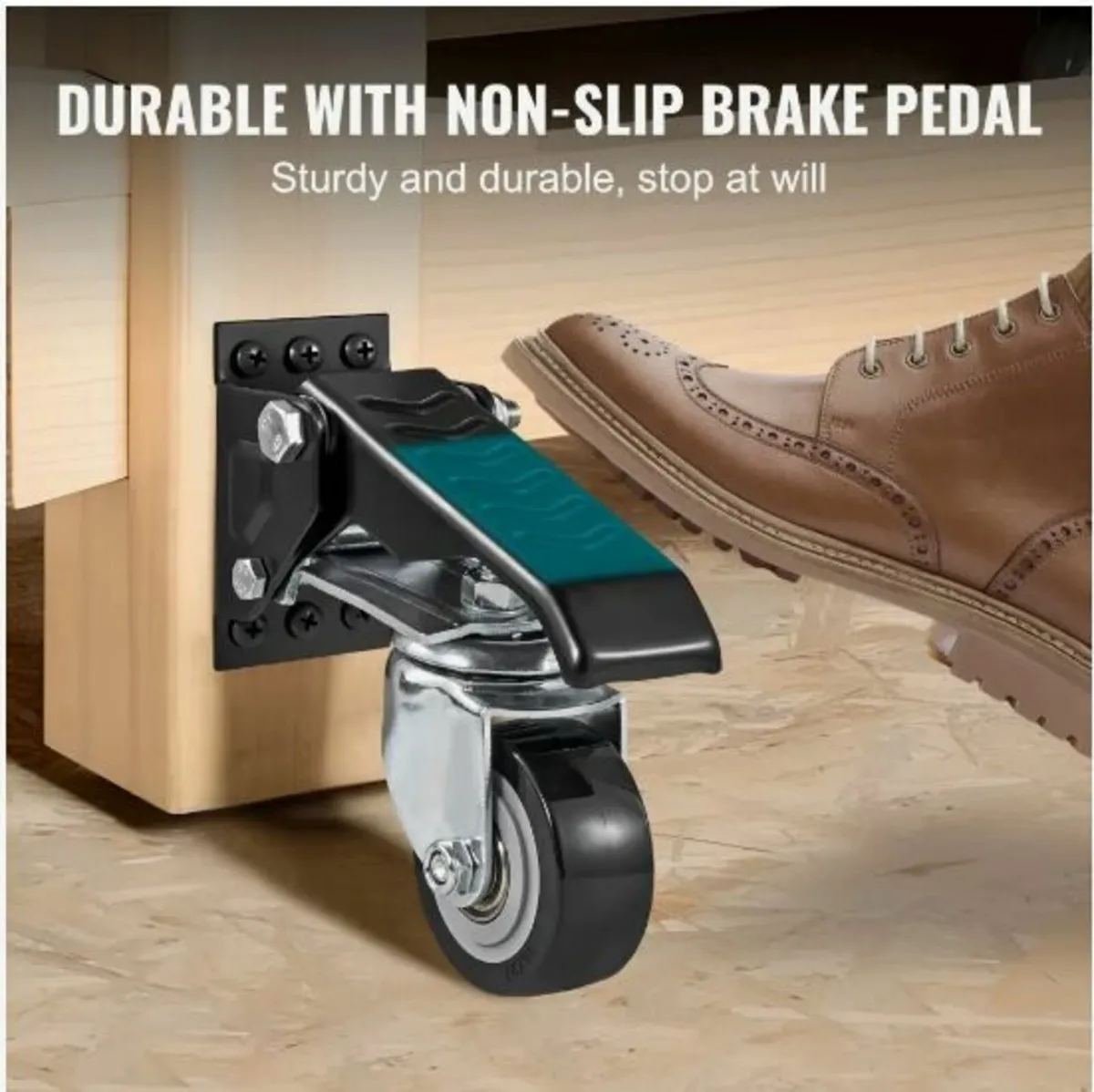 Workbench Caster Wheels, 74.8kg Load Capacity - Image 4
