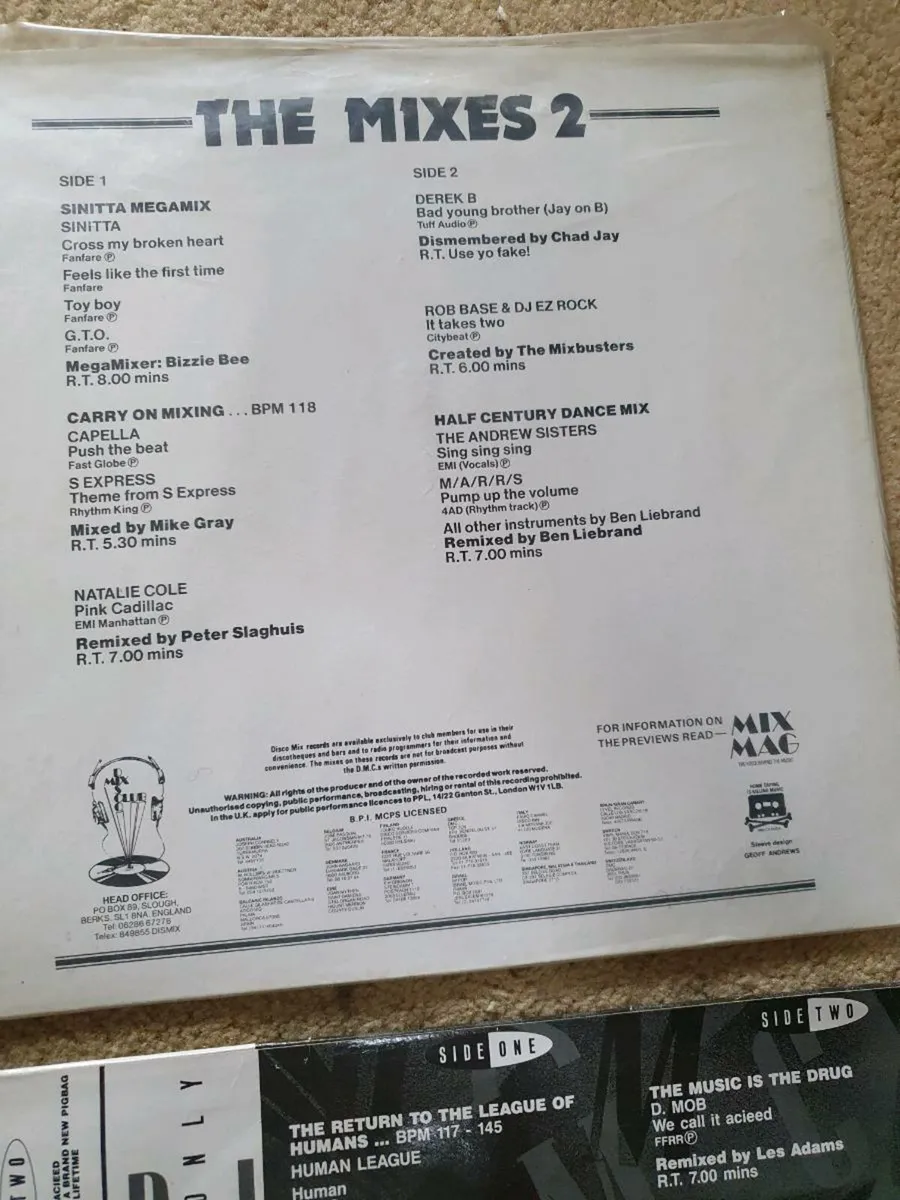 12 inch mixes Disco Mix Club vinyl - Image 3