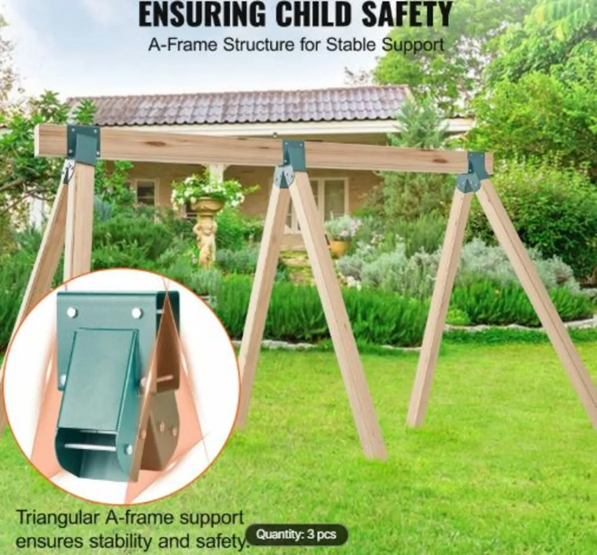 A-Frame Middle Swing Set Brackets, Heavy Duty Car - Image 2