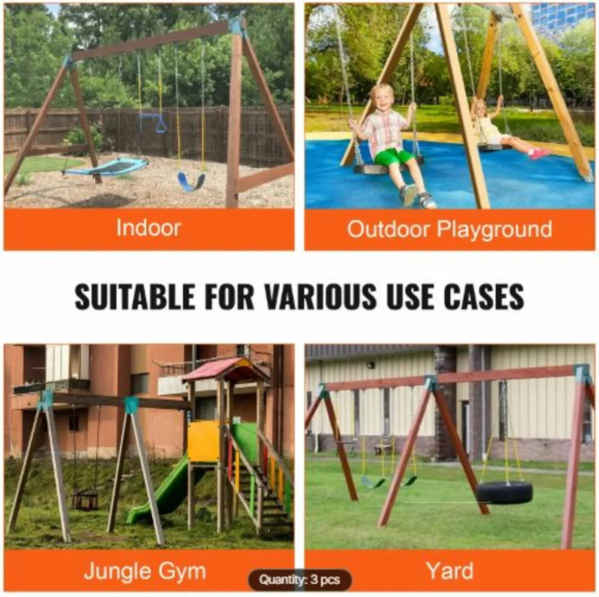 A-Frame Middle Swing Set Brackets, Heavy Duty Car - Image 3