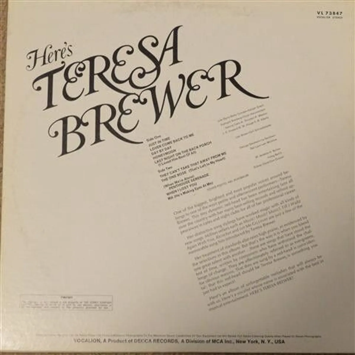 Here's Teresa Brewer LP - Image 4