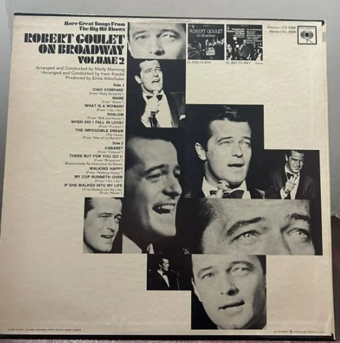 Robert Goulet On Broadway Vol 2 LP - Image 2