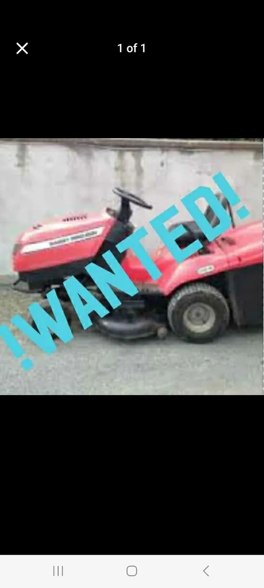 Ride on mower