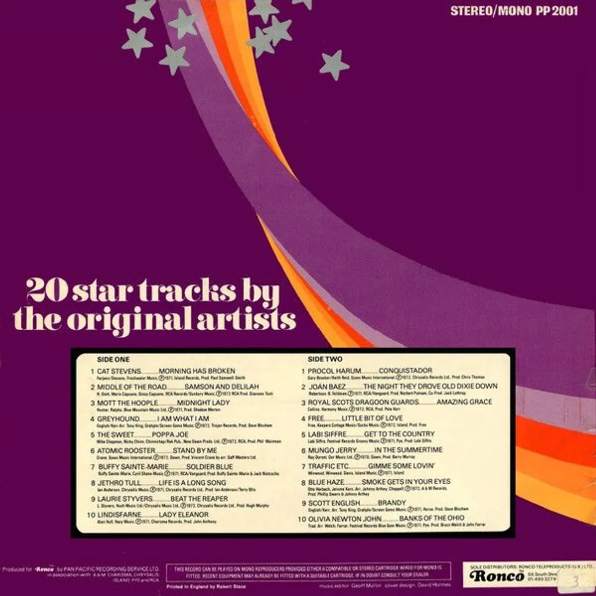 Various 20 Star Tracks Vol. 1 LP - Image 2