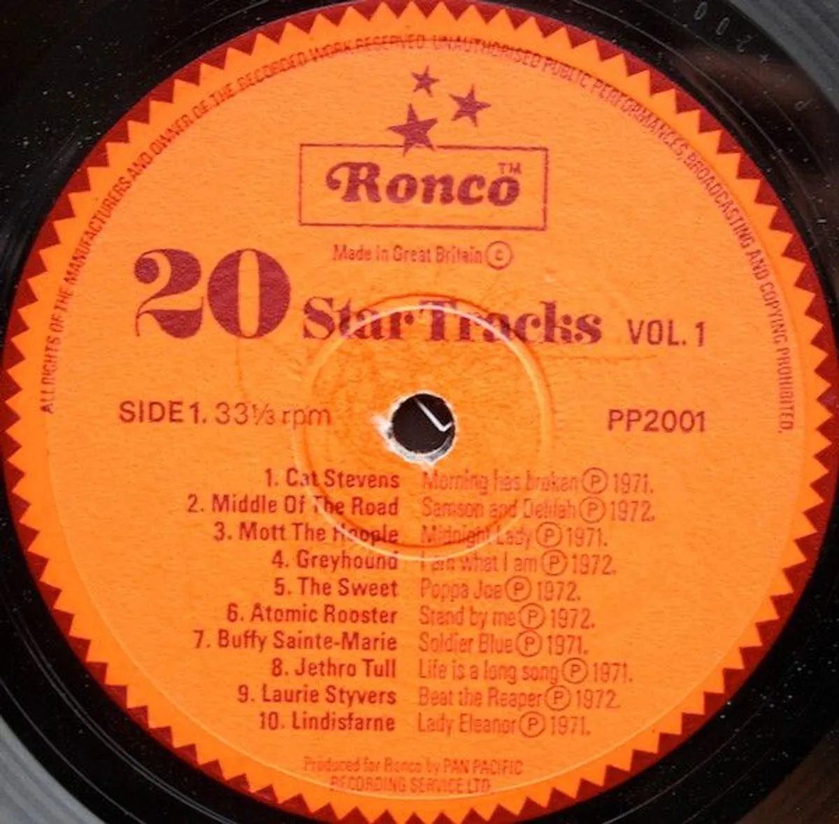 Various 20 Star Tracks Vol. 1 LP - Image 4