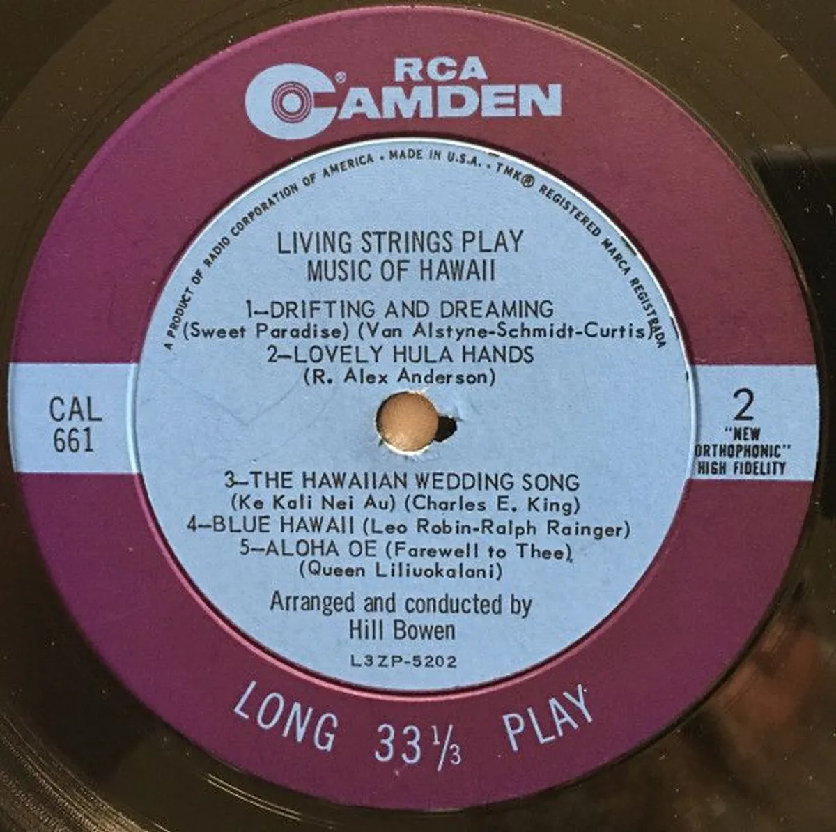 Living Strings Play Music of Hawaii LP - Image 4