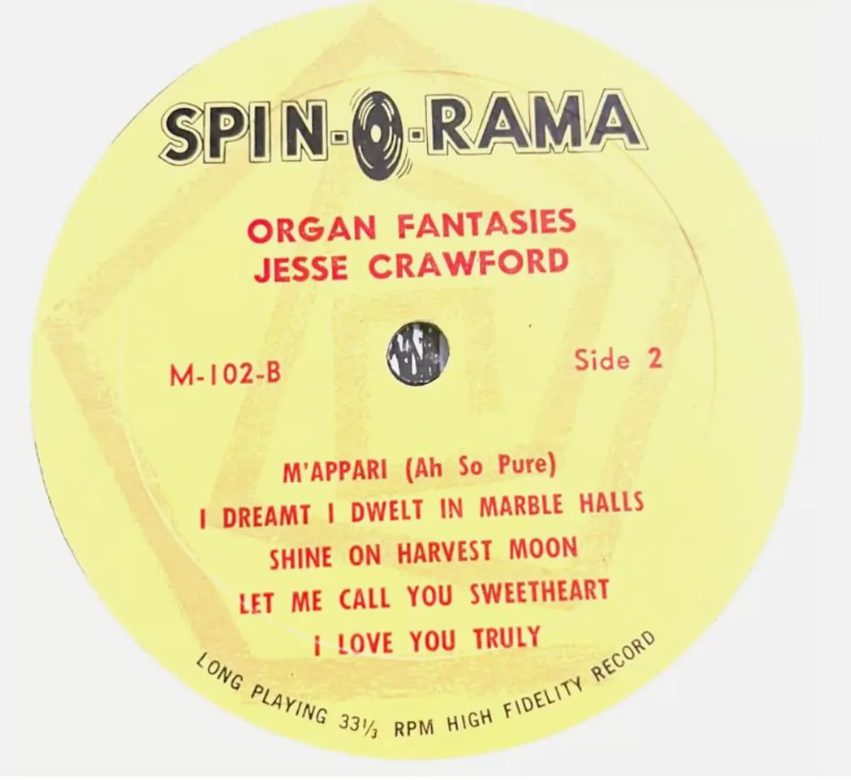Organ Fantasies Jesse Crawford LP - Image 3
