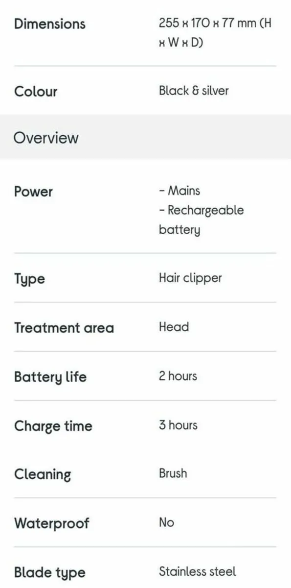 Wahl rapid clip 9657-017 hair clipper - Image 3