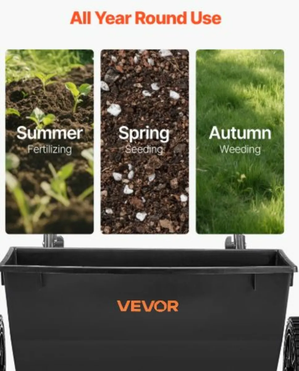 Walk-Behind Push Broadcast Spreader50LBS Capacity - Image 4