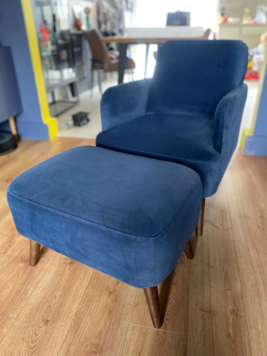 Arm Chair & Foot Stool - Image 1