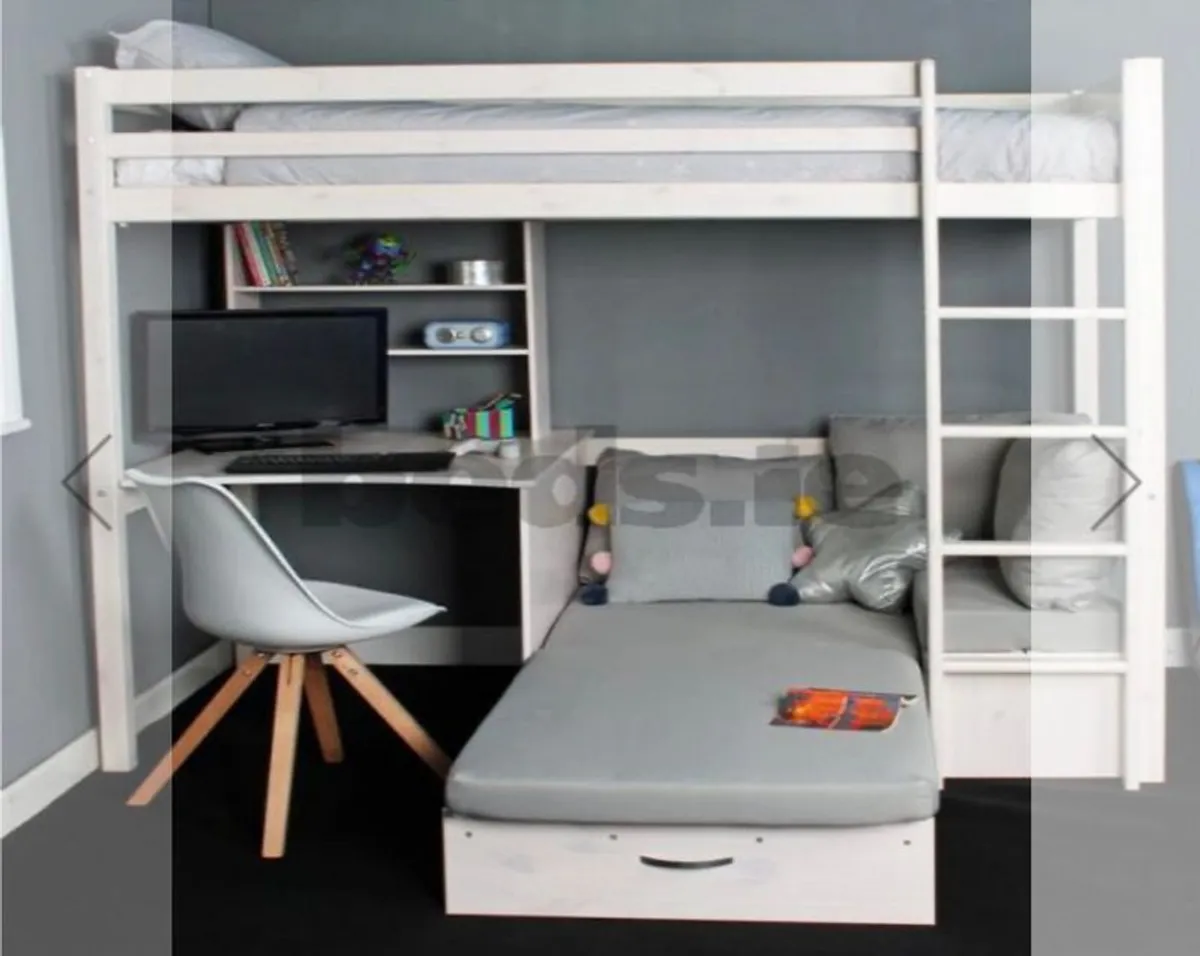Thuka Hit bunk bed with desk and sofa bed (2 for sale) - Image 1