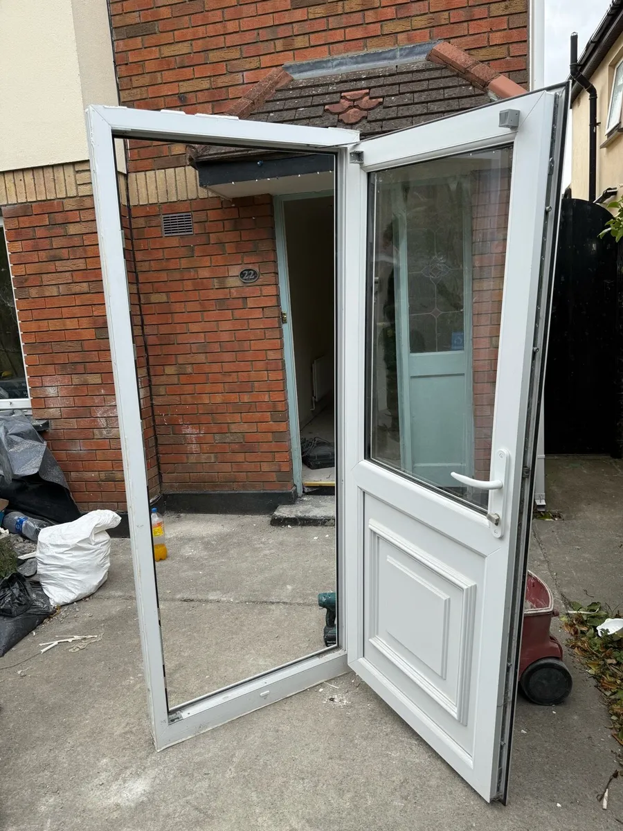 Single outward opening PVC door - Image 1