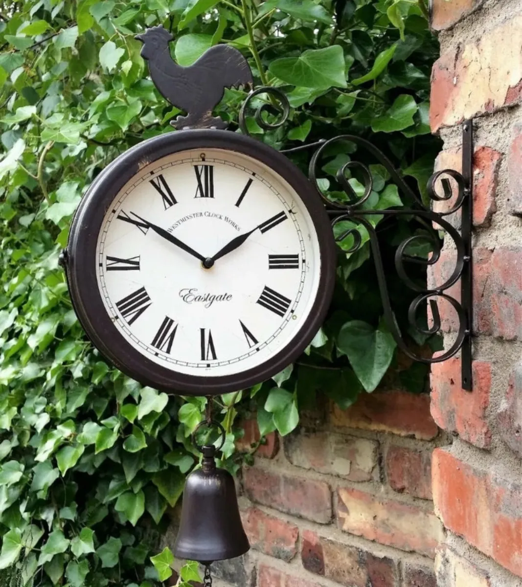 Outdoor Garden Wall Clock Double Sided NEW - Image 2