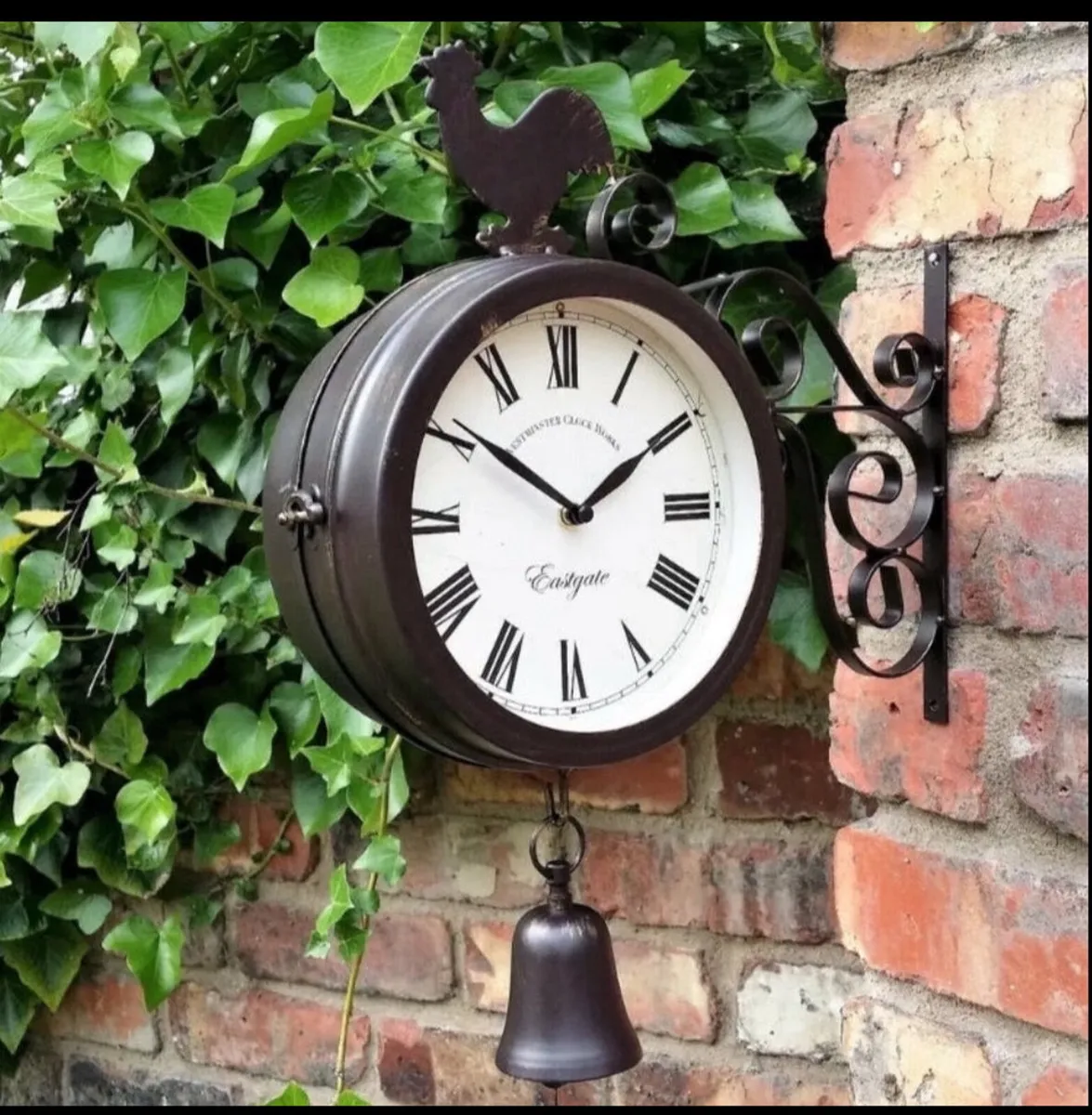 Outdoor Garden Wall Clock Double Sided NEW - Image 4