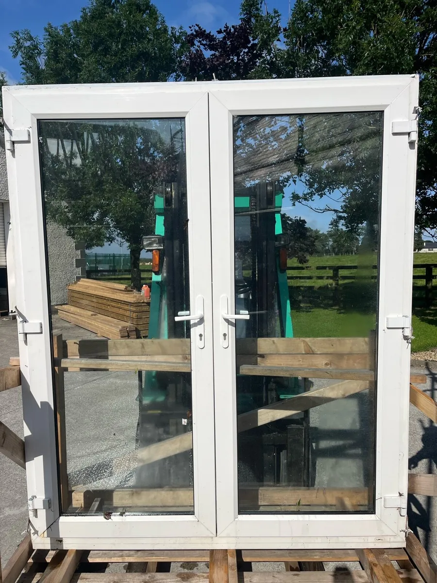 2100 x 1800 PVC French Doors - Image 2