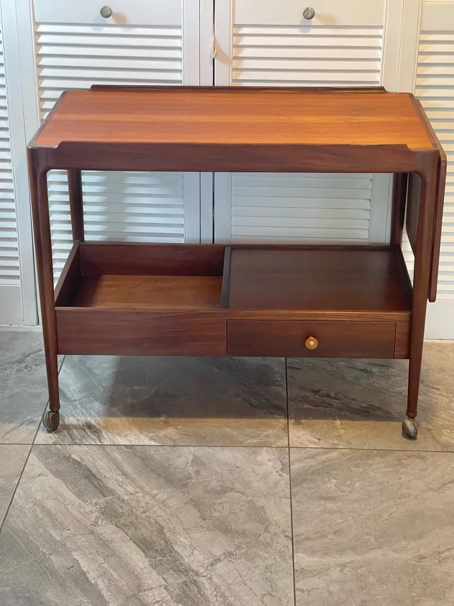 Mid century G Plan Danish drinks cart - Image 2