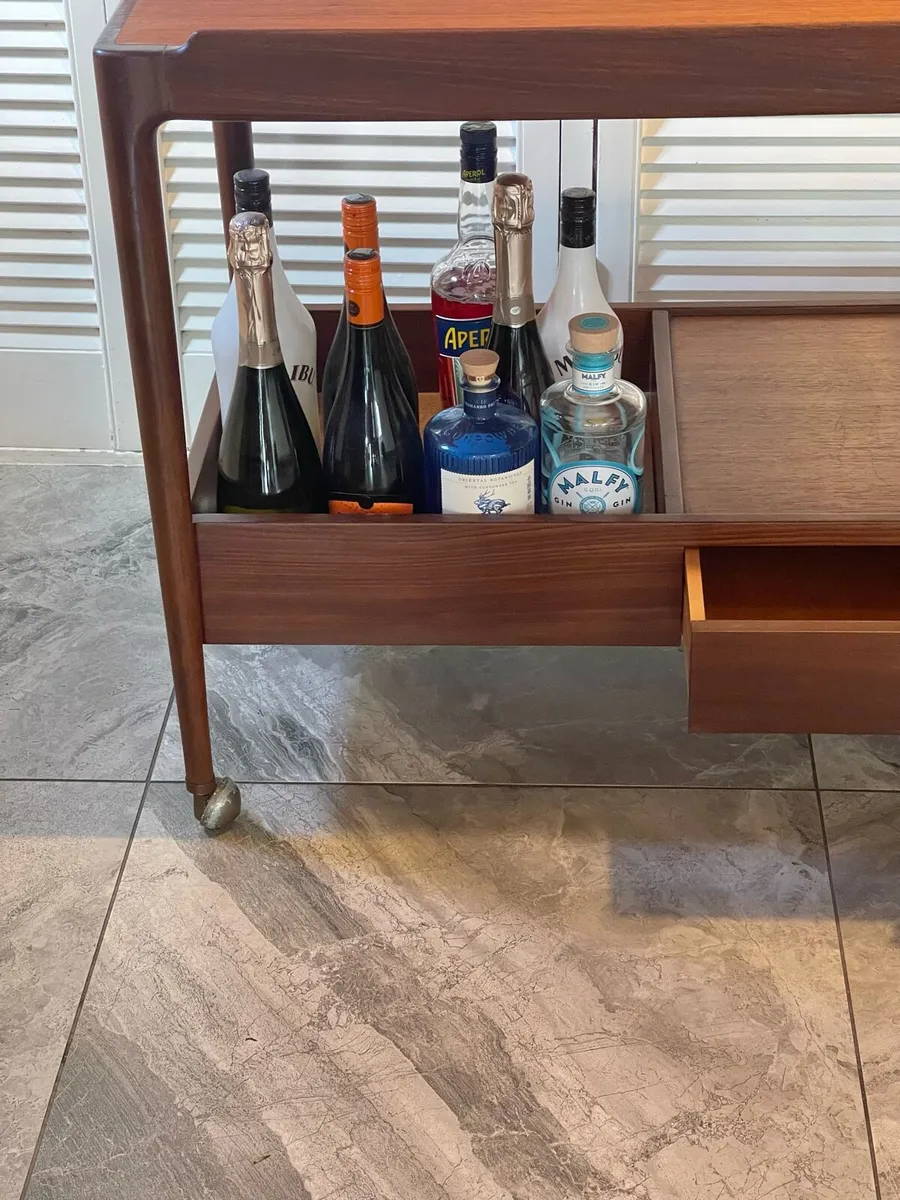 Mid century G Plan Danish drinks cart - Image 4