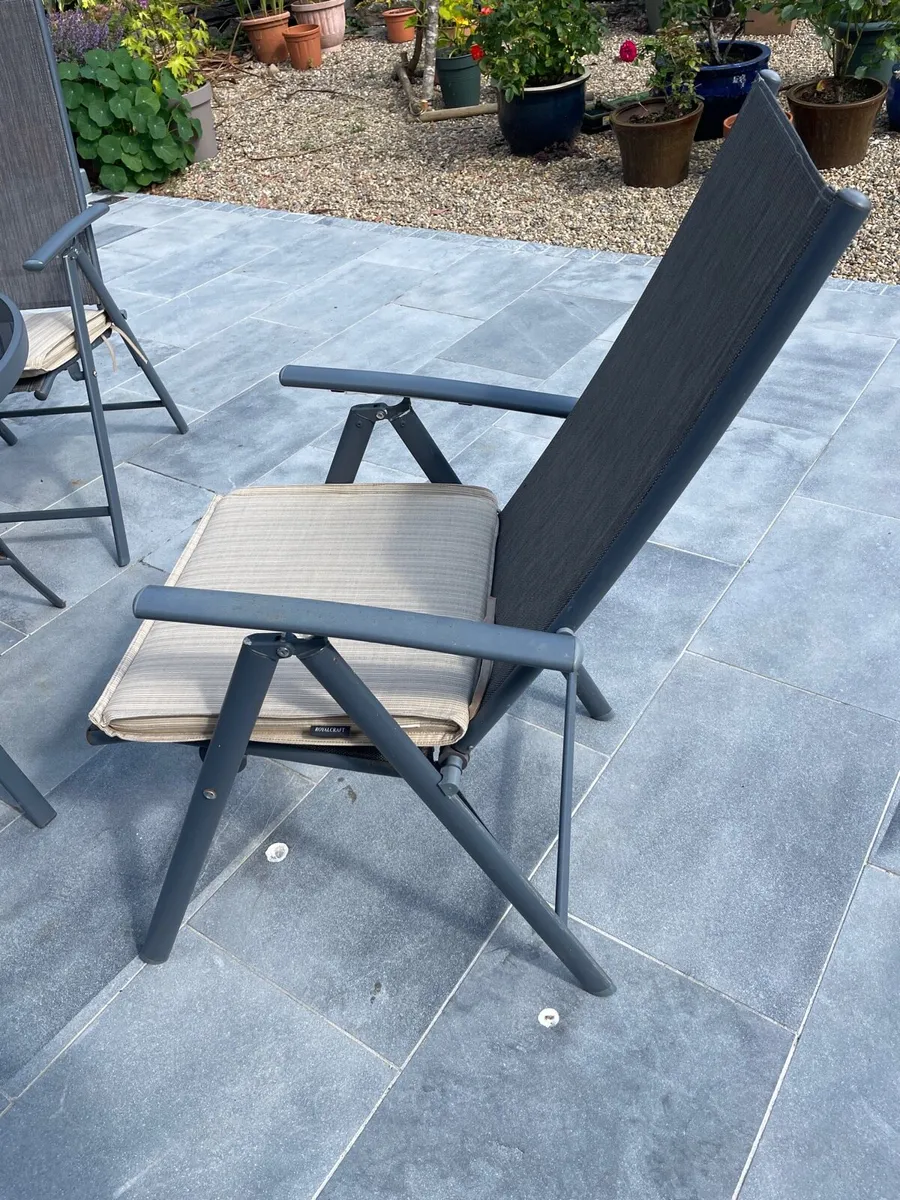 Patio table and 4 chairs - Image 2
