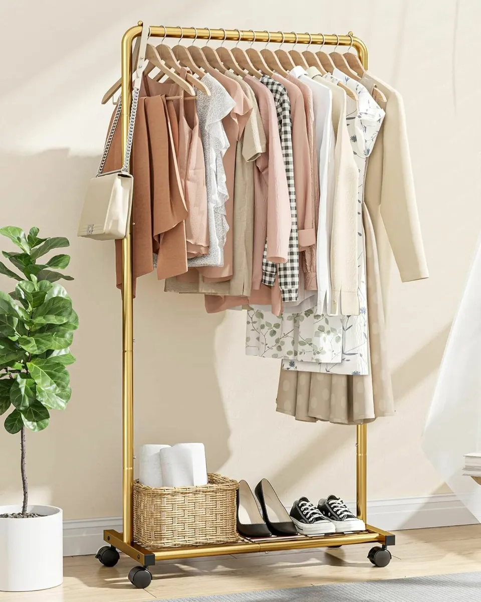 Clothes Rail Rack Bottom Shoes Shelf Heavy-Duty - Image 3