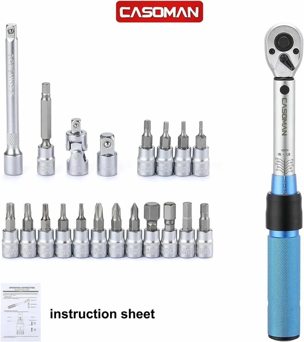 1/4-Inch Drive Click Torque Wrench Set - Image 3
