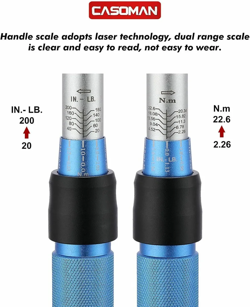 1/4-Inch Drive Click Torque Wrench Set - Image 4