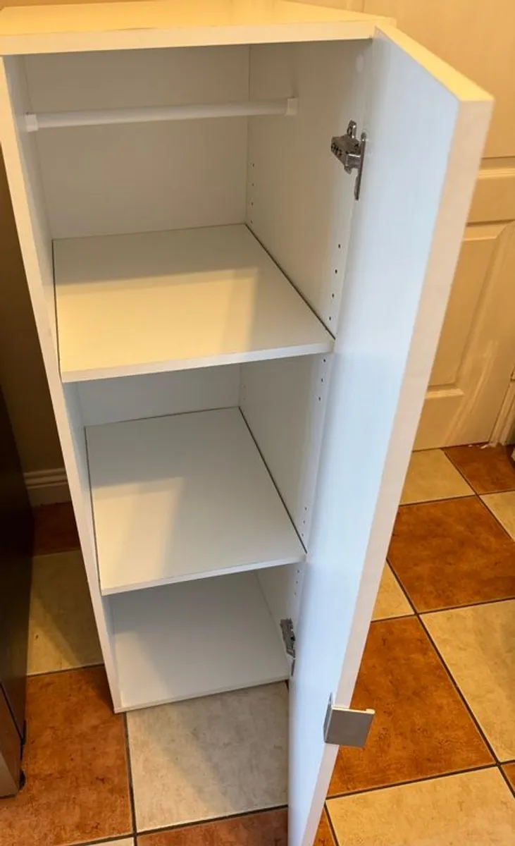 White shelving unit - Image 1