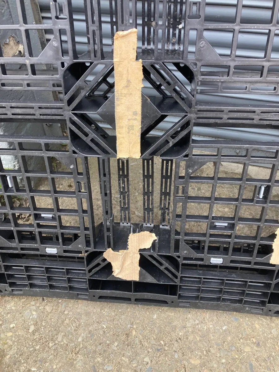 Slightly damaged plastic pallets - Image 2