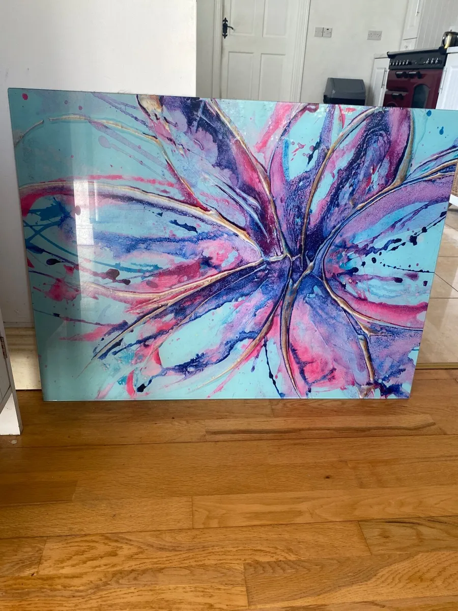 Blue glass painting - Image 3