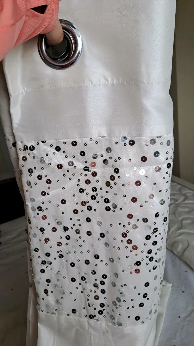 Cream curtains 90x90 - Image 2