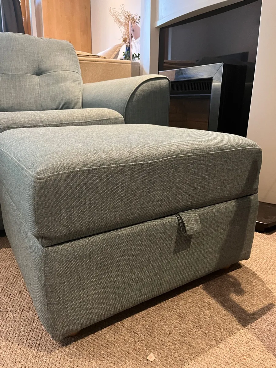 DFS Kian 3- Seater Sofa + Footstool - Image 2