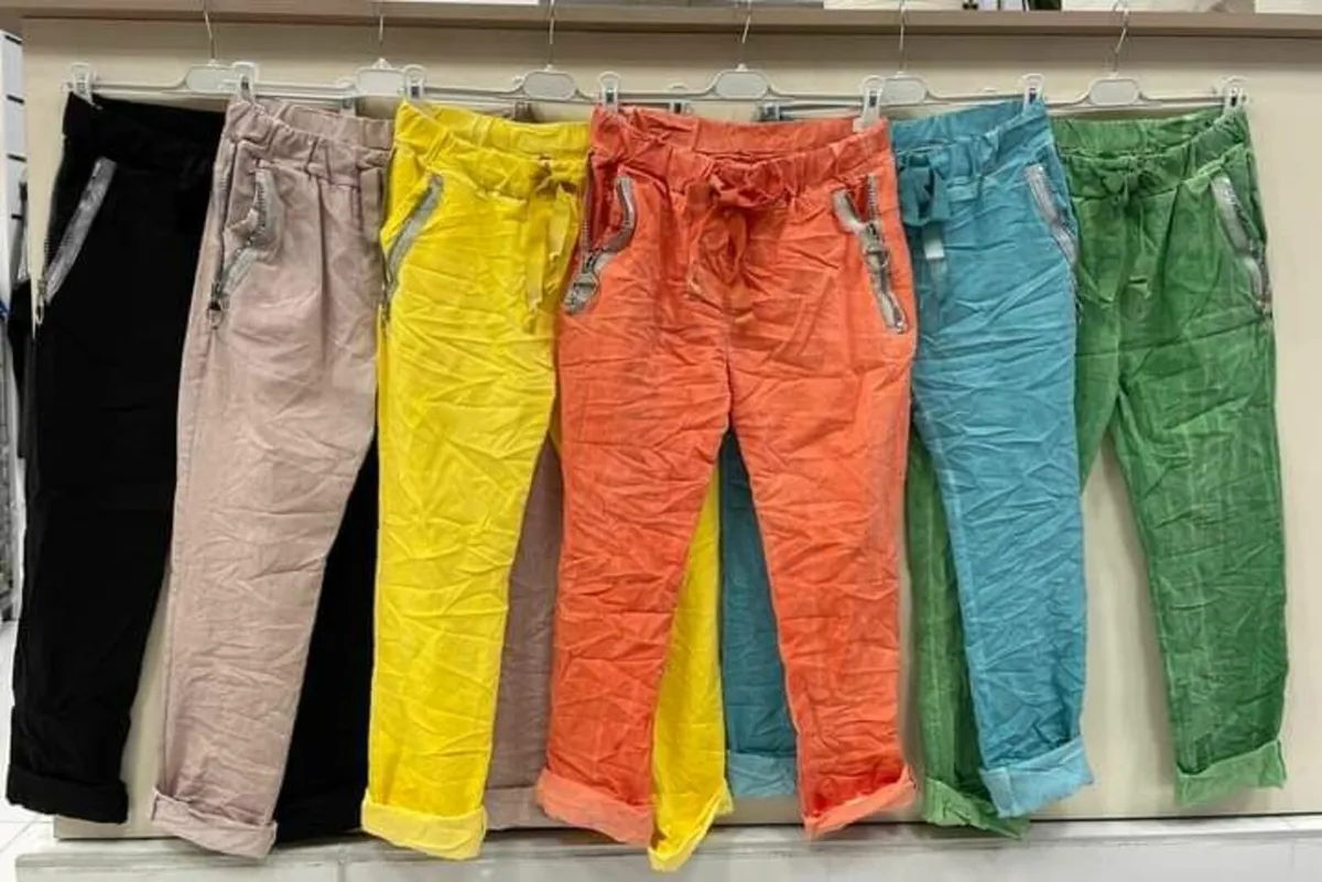 Ladies italian stretch trousers 10/16 - Image 3