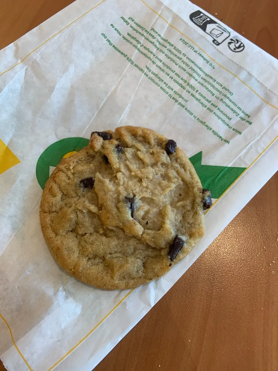Subway choc chip cookie - Image 1