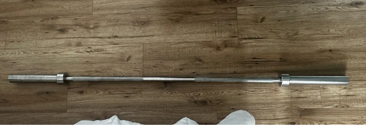 6ft olympic barbell w/ 110kg plate set - Image 1