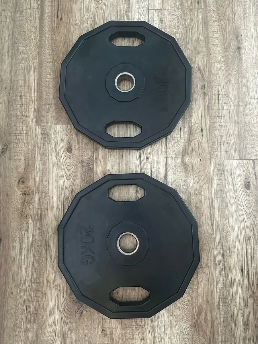 6ft olympic barbell w/ 110kg plate set - Image 4