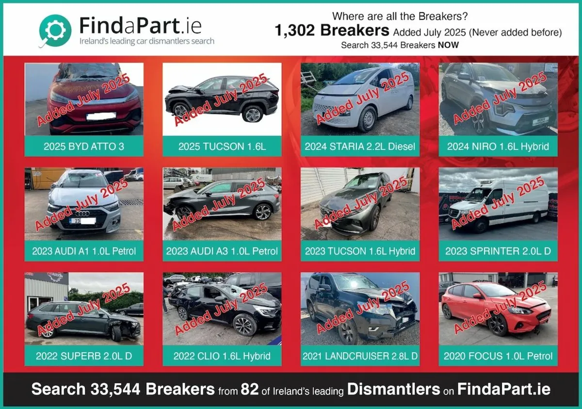 Large Range of Cars/Vans For Breaking/Dismantling - Image 1