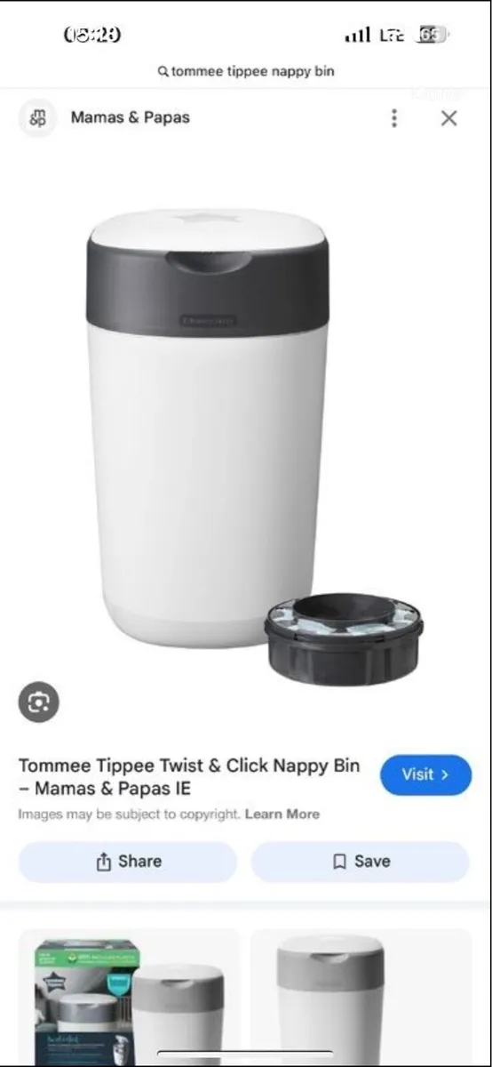 Tommee Tippee Nappy Bin & 3 refills - Image 1