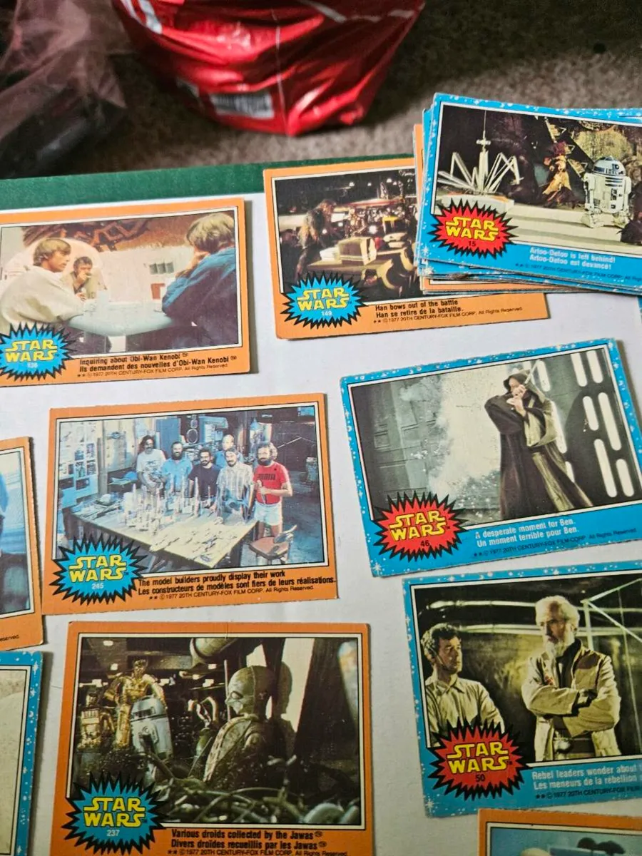 Vintage Star Wars Trading Cards 28 in total - Image 4