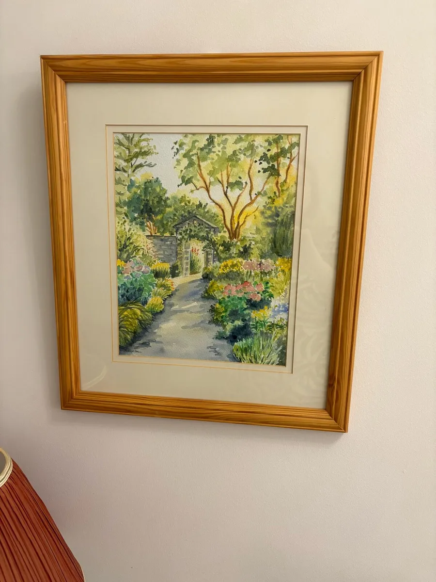 Framed Watercolour painting - Image 1