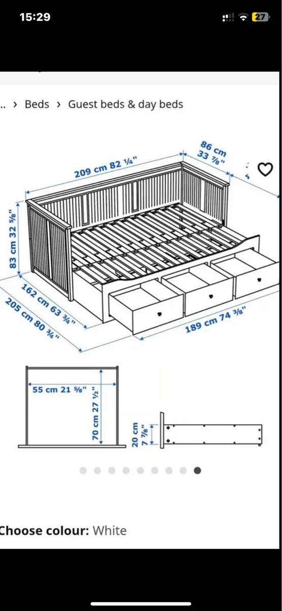Day bed  ikea - Image 2