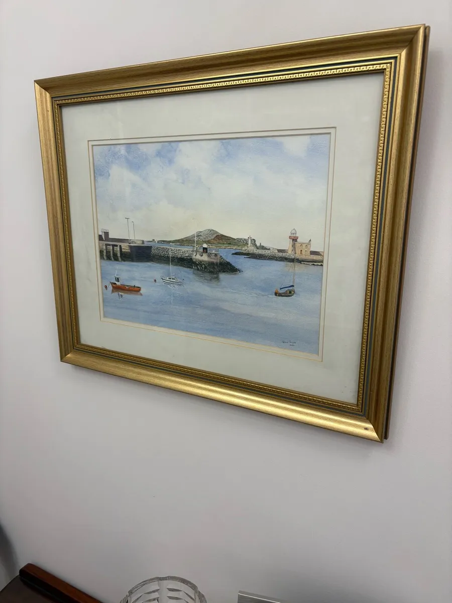 Framed water colour painting - Image 4