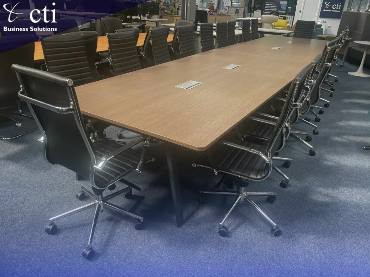 6.4M Boardroom Table and 20 Chairs - Grade A - Image 2